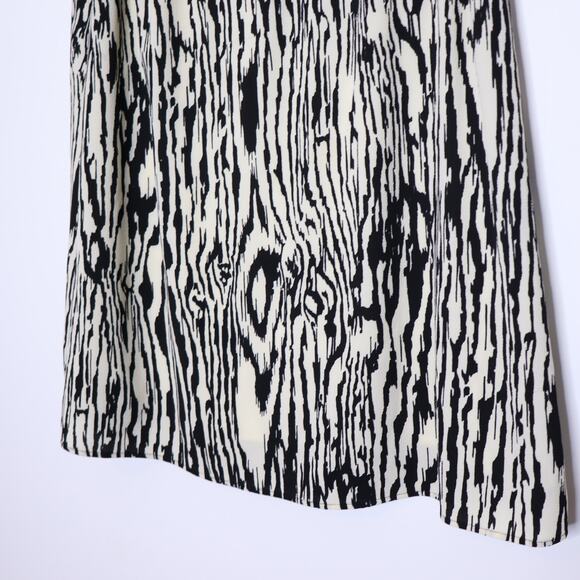 BAUM UND PFERDGARTEN Zebra Print Skirt Black White Midi Lined Women's 40 / US 10 - Picture 8 of 10